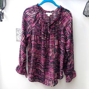 Semi-sheer Loft blouse